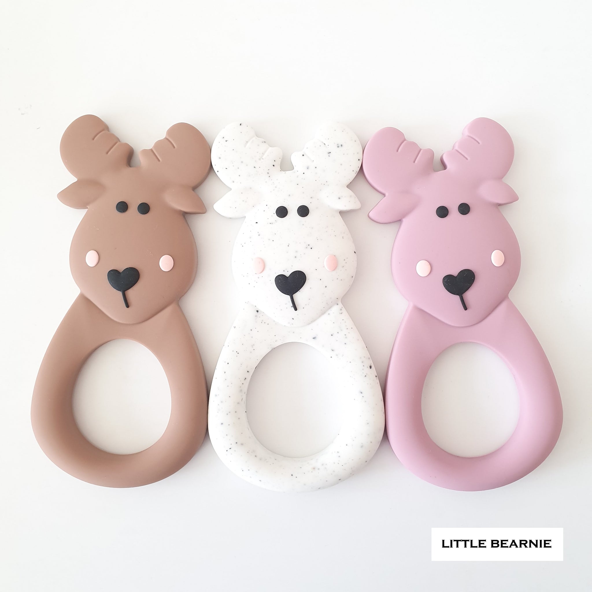 Modern Baby Teether - Moose Deer - Little Bearnie 