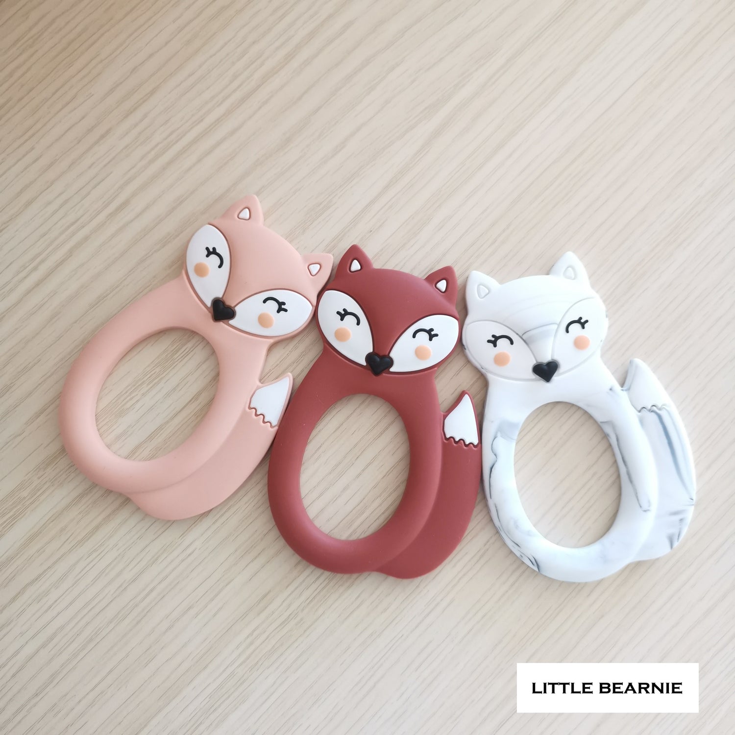 Modern Baby Teether - Kawaii Fox - Little Bearnie 