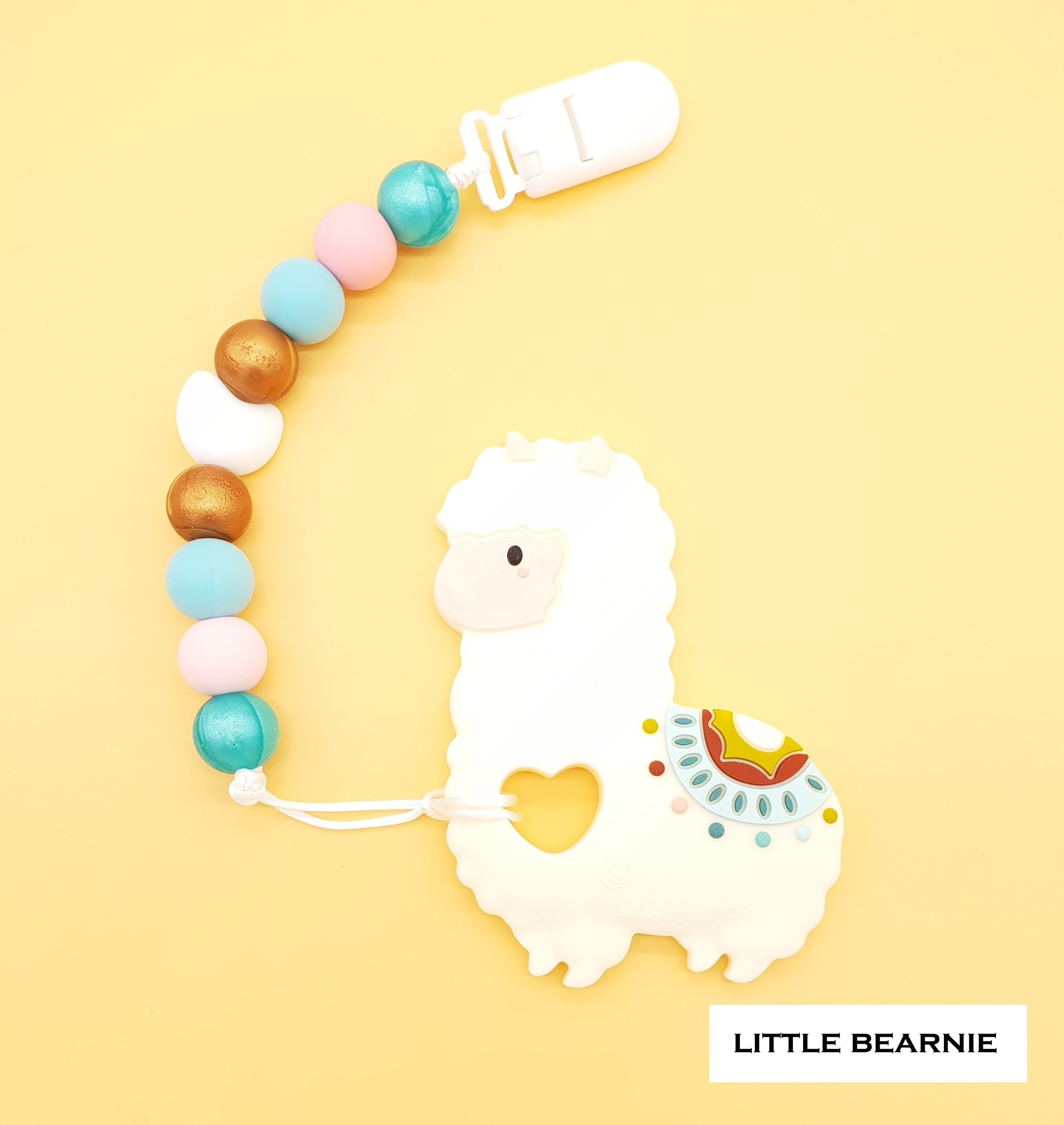 Lovely Llama Baby Teething Clip Baby Teether Clip Little Bearnie