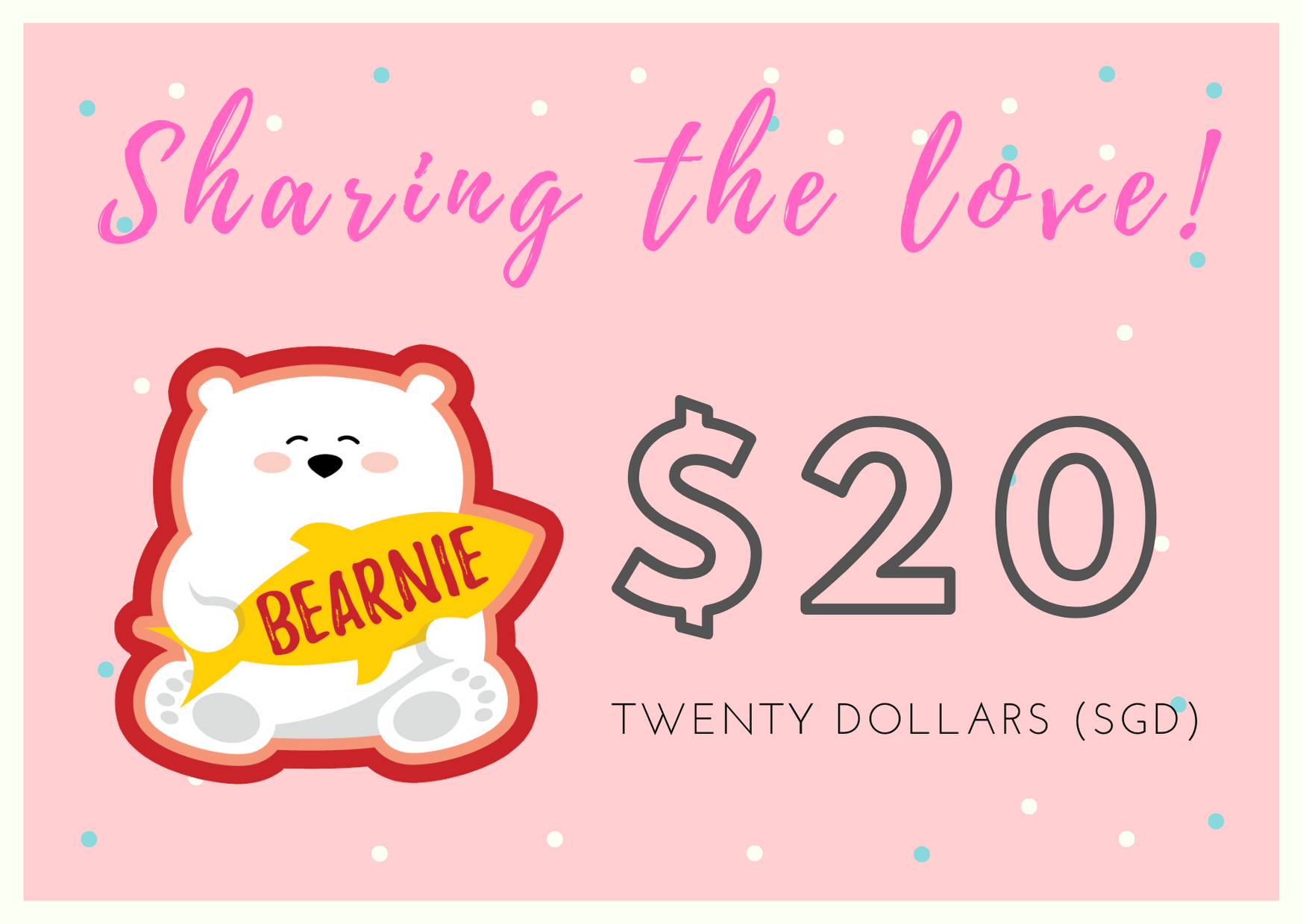$20 BEARNIE-Gift Card