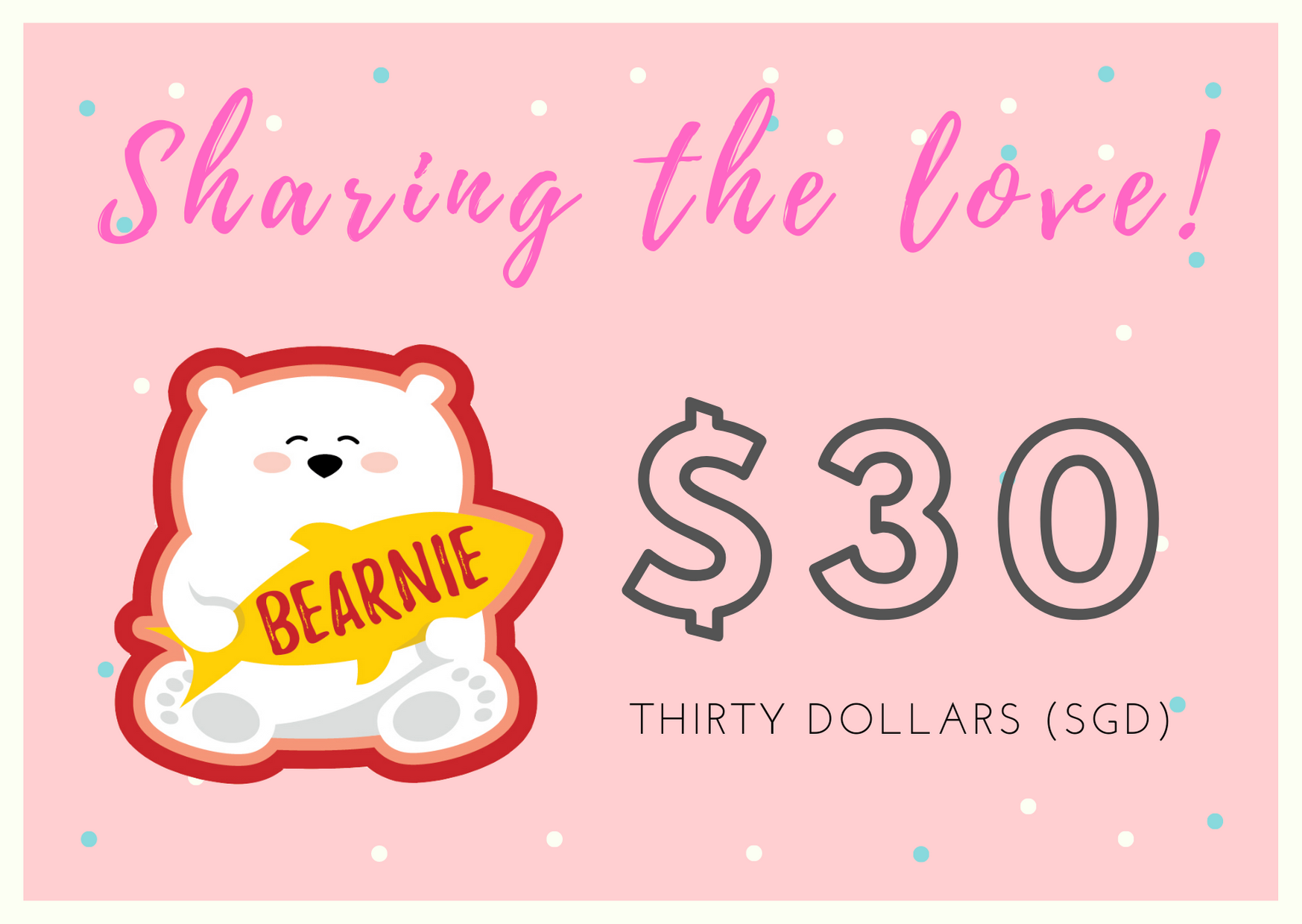 $30 BEARNIE-Gift Card