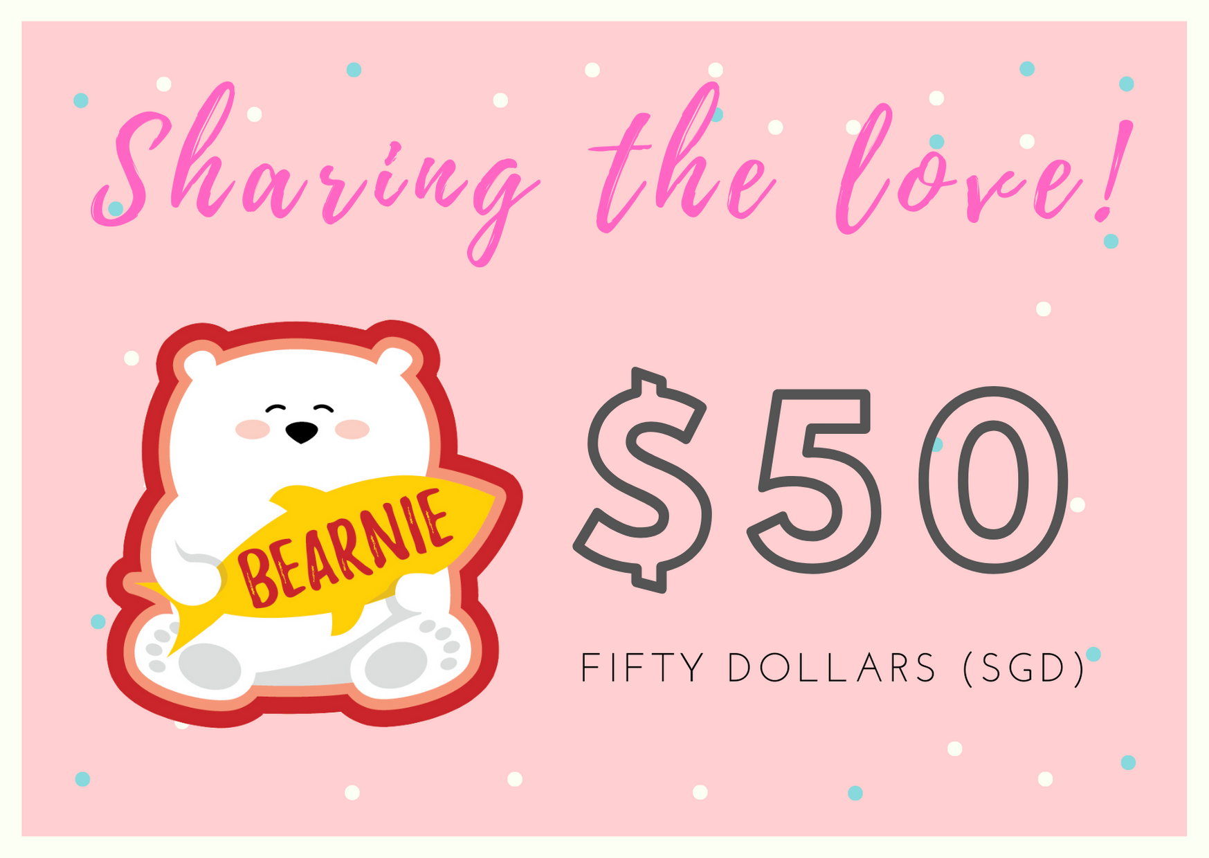 $50 BEARNIE-Gift Card