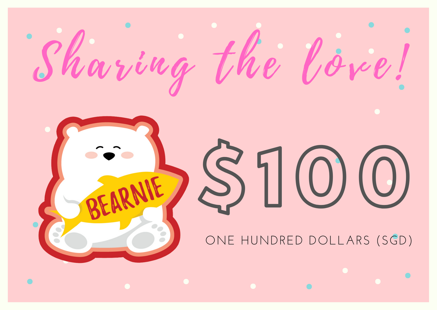 $100 BEARNIE-Gift Card