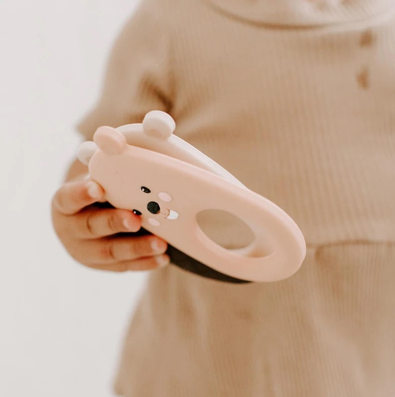 Modern Baby Teether - Beaver - Little Bearnie 
