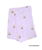 Swaddle / Baby Blanket - Boba Love (Pink) - Little Bearnie 