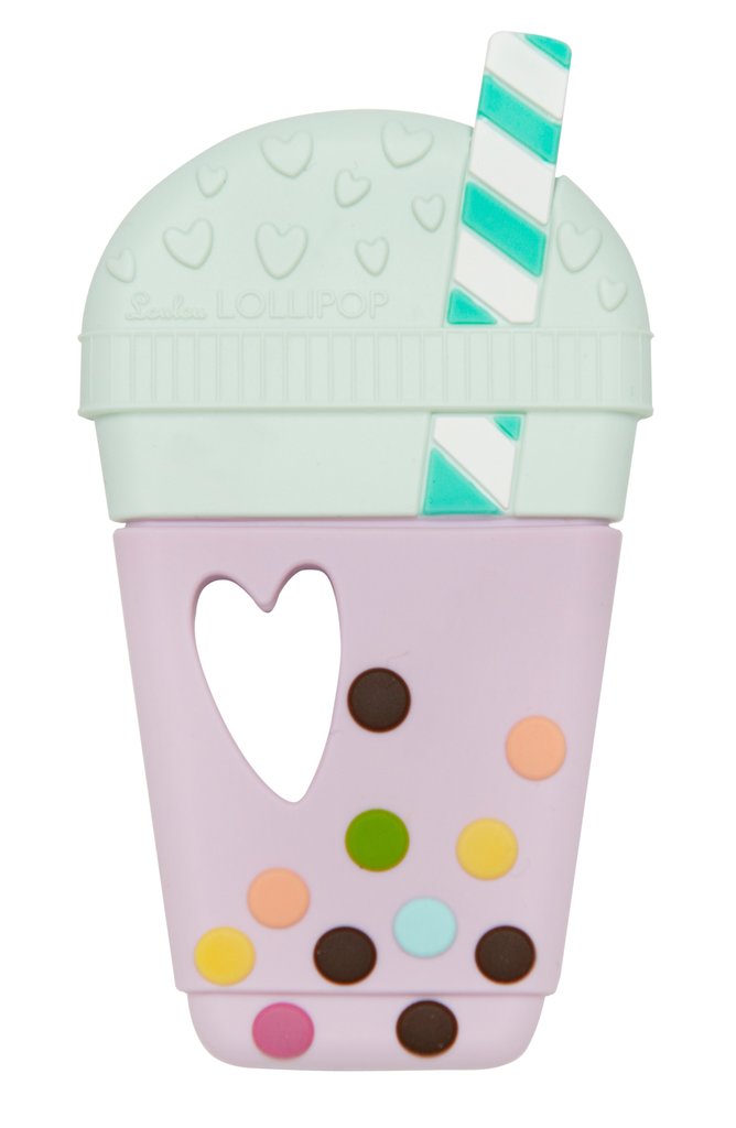 Modern Baby Teether - Bubble Tea (Taro) - Little Bearnie 
