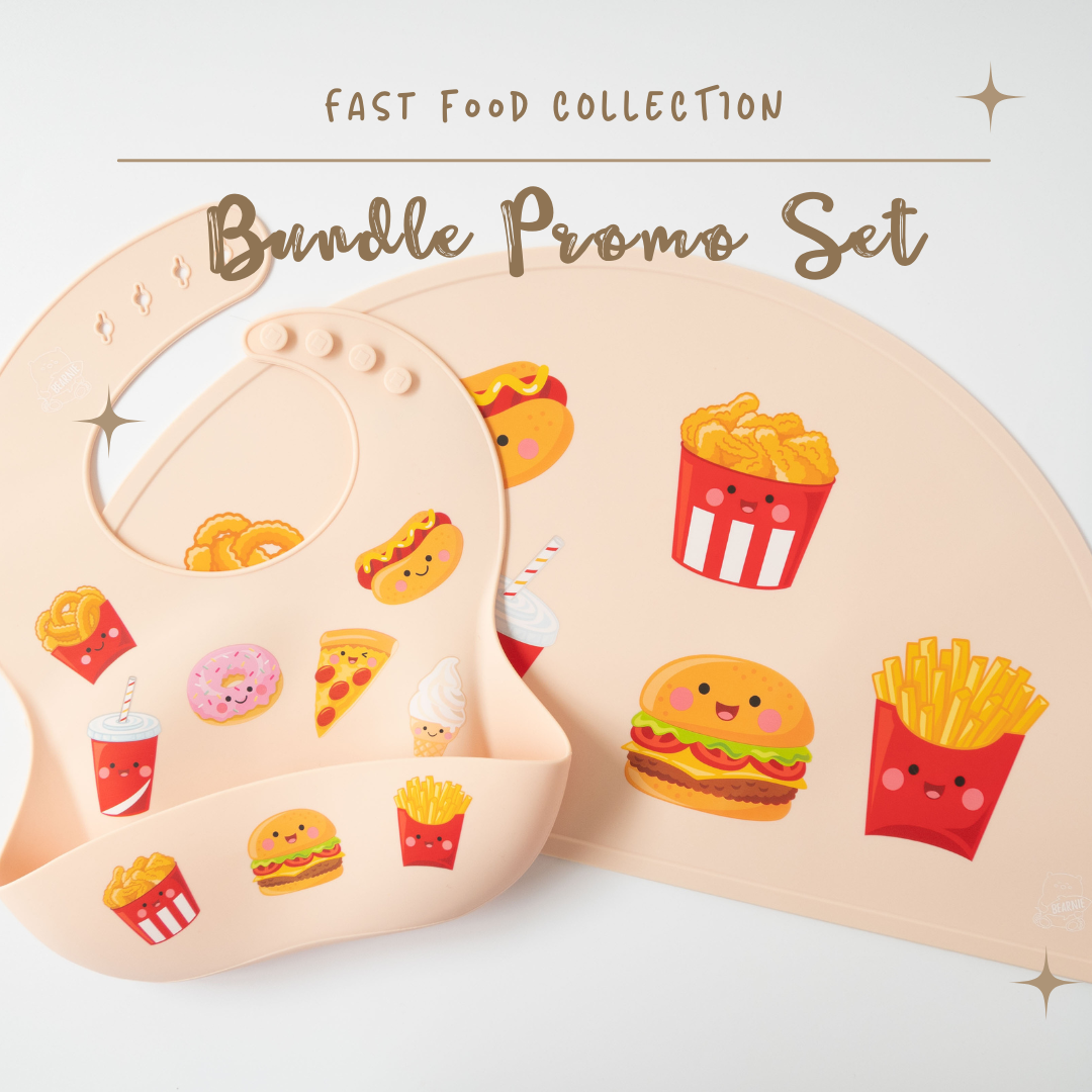 [Bundle] Fast Food Bib & Placemat