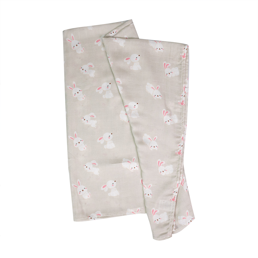 Swaddle / Baby Blanket - Bunny - Little Bearnie 