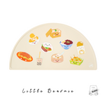 Silicone Placemat - Taiwan Foodies (Latte) - Little Bearnie 