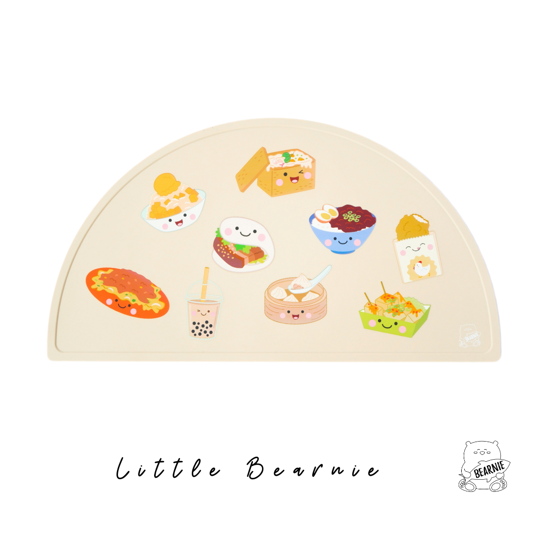 Silicone Placemat - Taiwan Foodies (Latte)