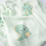 Swaddle / Baby Blanket - T-Rex Dino - Little Bearnie 