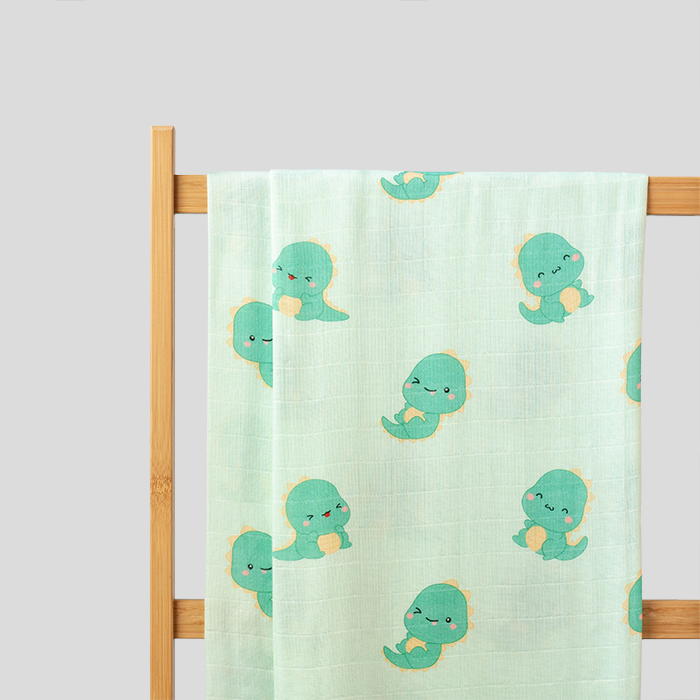 Swaddle / Baby Blanket - T-Rex Dino - Little Bearnie 