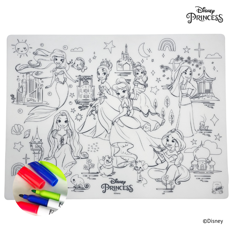 Colouring Mats - Disney Princess Tales