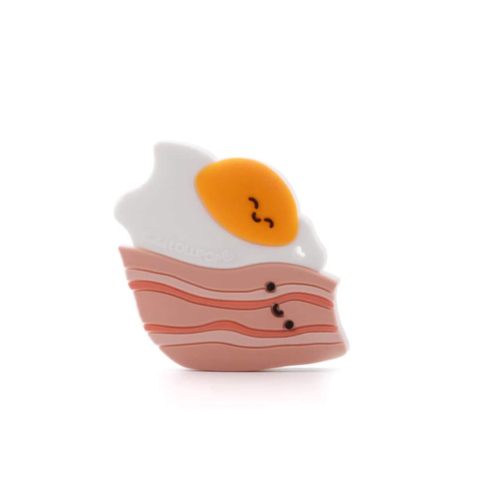 Modern Baby Teether - Egg & Bacon - Little Bearnie 