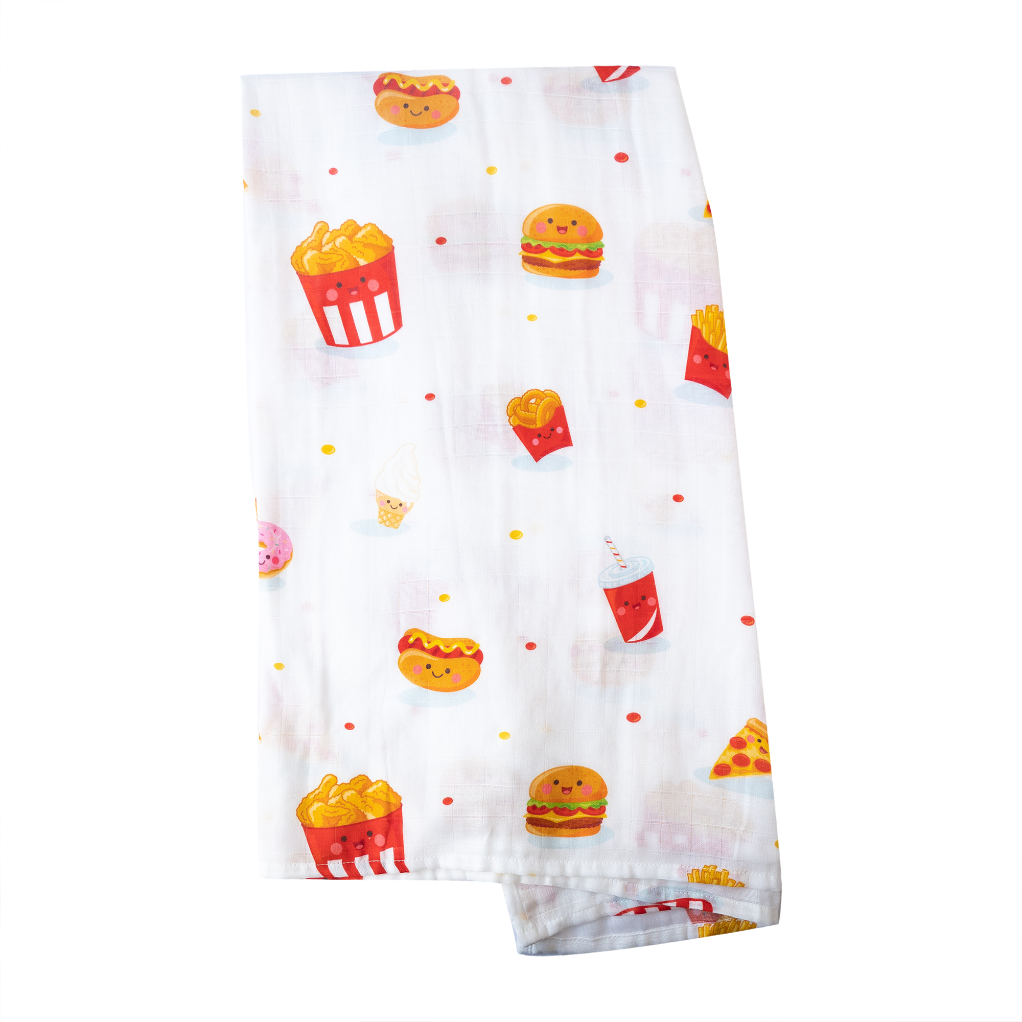 Swaddle / Baby Blanket - Fastfood - Little Bearnie 