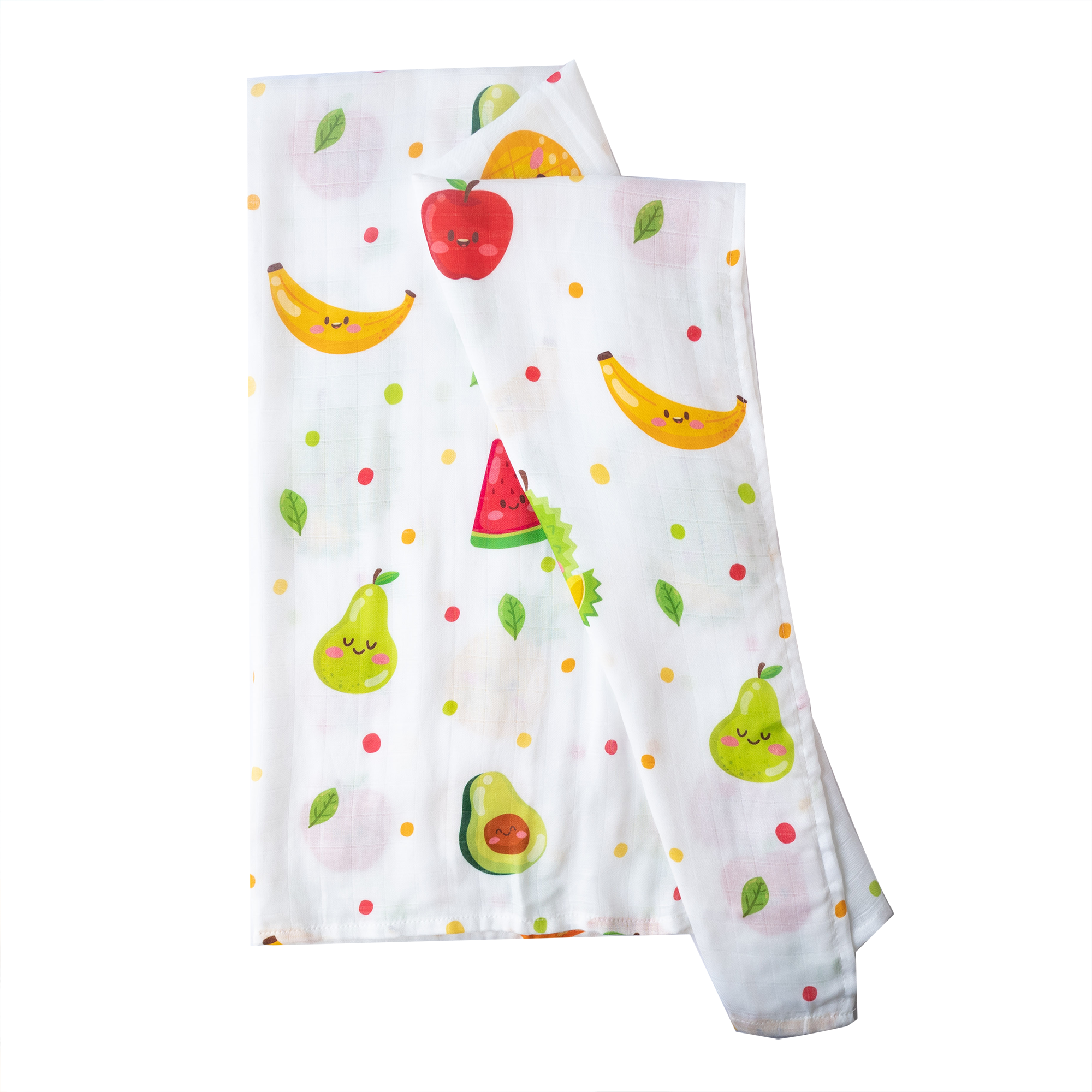 Swaddle / Baby Blanket - Fruity Fruits - Little Bearnie 