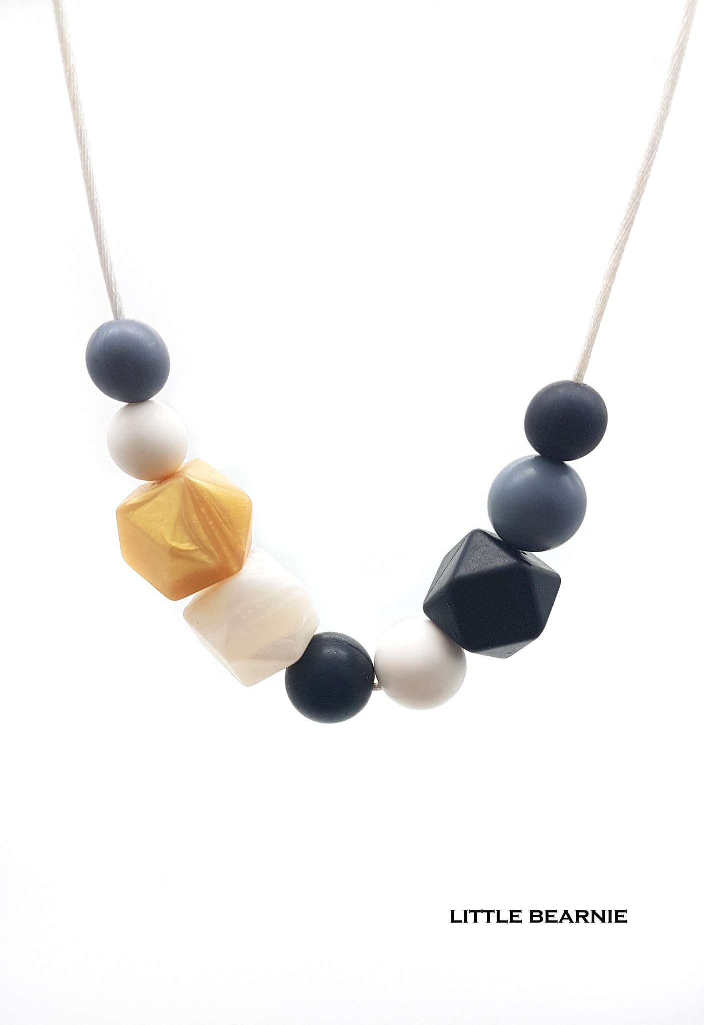 Handmade Beads Necklace  - Sandy - Little Bearnie 