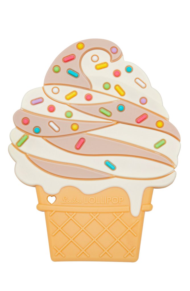 Modern Baby Teether - Swirl Icecream (Choco) - Little Bearnie 