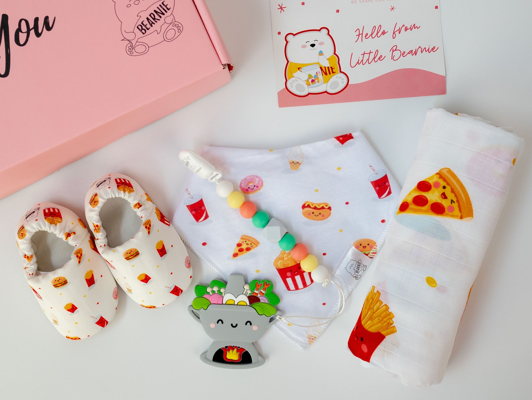 Hello Little One - Baby Luxe Gift Set (Fastfood Series) - Little Bearnie 