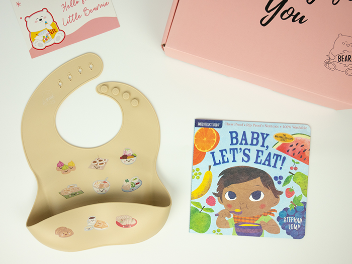 Little Reader Gift Set - Silicone Bib & Indestructibles Book Range - Little Bearnie 