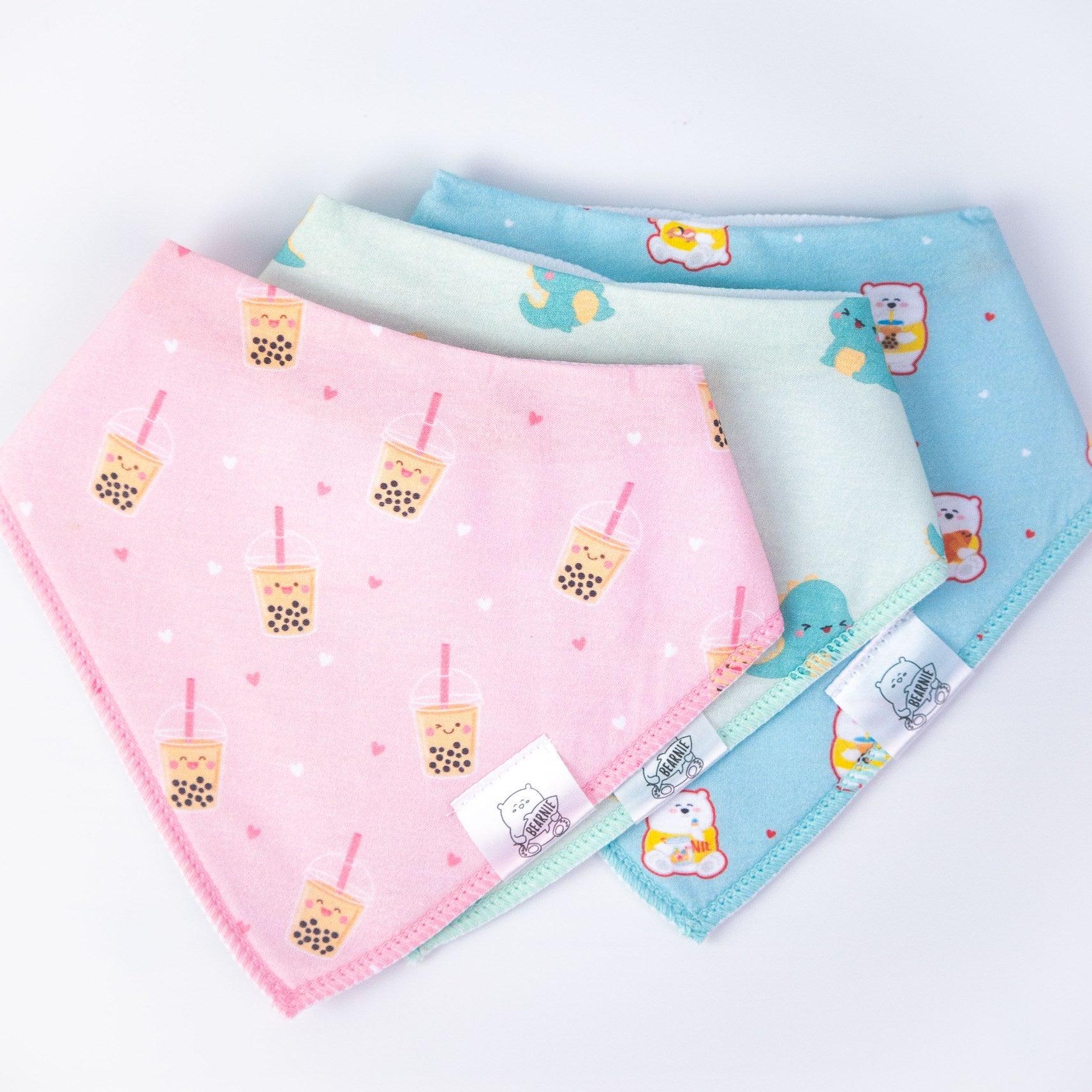 [Bundle of 3] Bandana Drool Bib - Mix & Match - Little Bearnie 