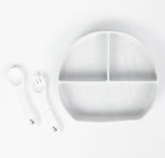 Grow with Bearnie Divider Suction Plate & Utensils Feeding Set - Little Bearnie 