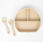 Grow with Bearnie Divider Suction Plate & Utensils Feeding Set - Little Bearnie 