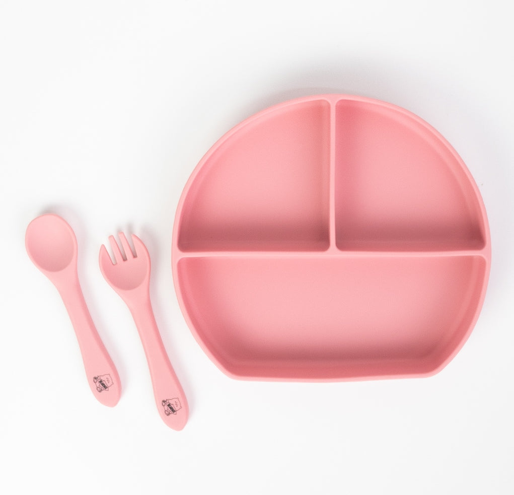 Suction Divider Plate & Spoon Set