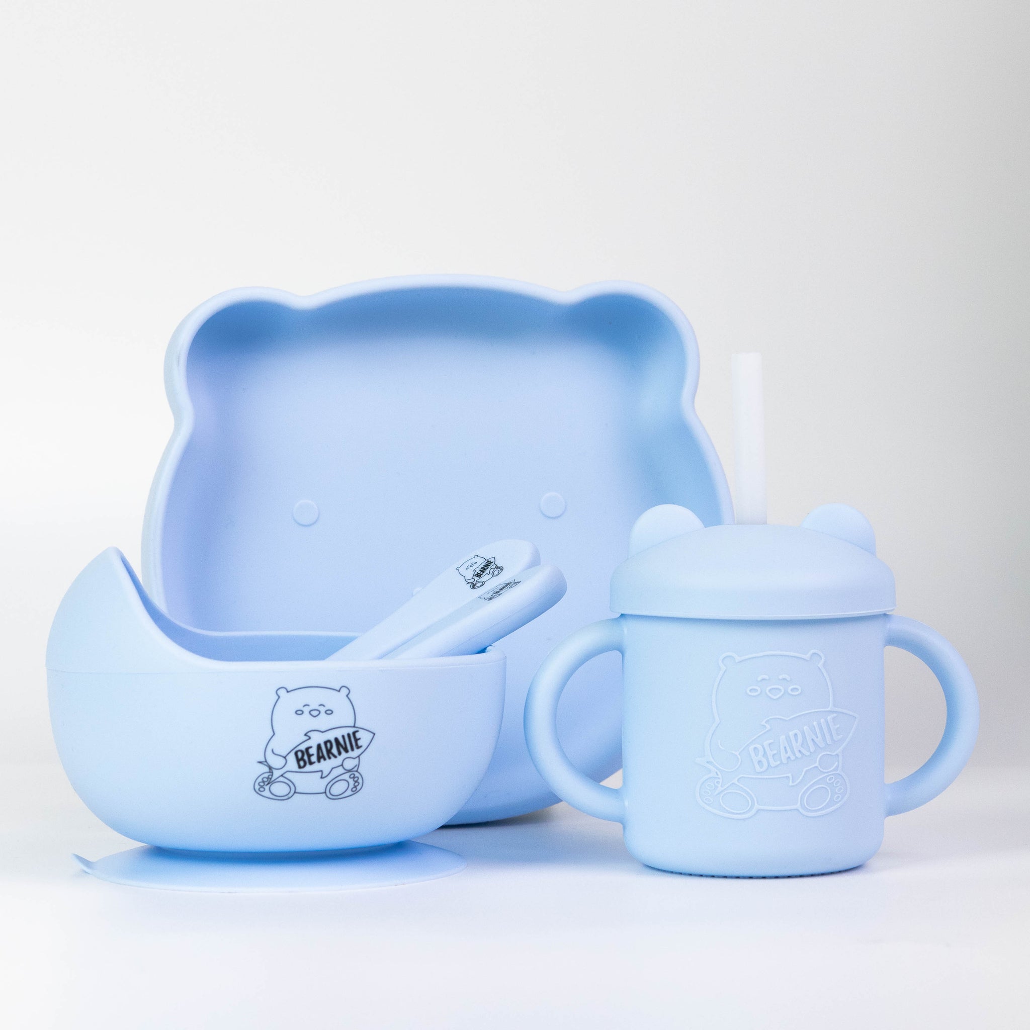 [Bundle of 3] Grow with Bearnie Matching Bowl, Plate & Cup - Little Bearnie 