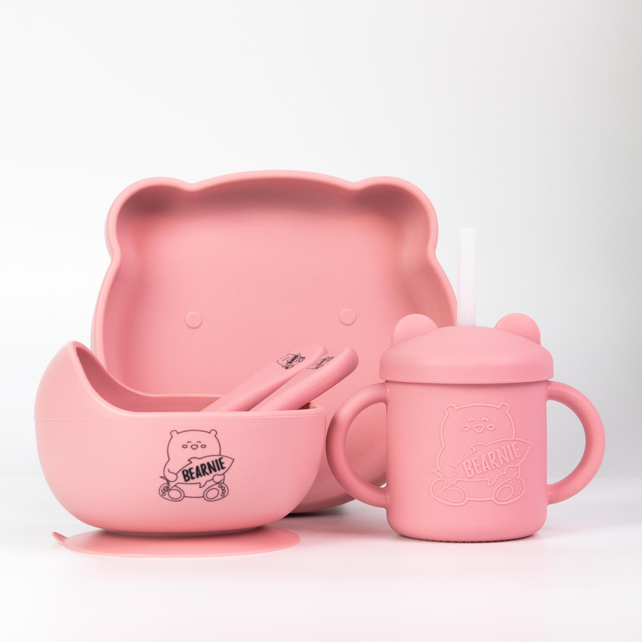 [Bundle of 3] Grow with Bearnie Matching Bowl, Plate & Cup - Little Bearnie 