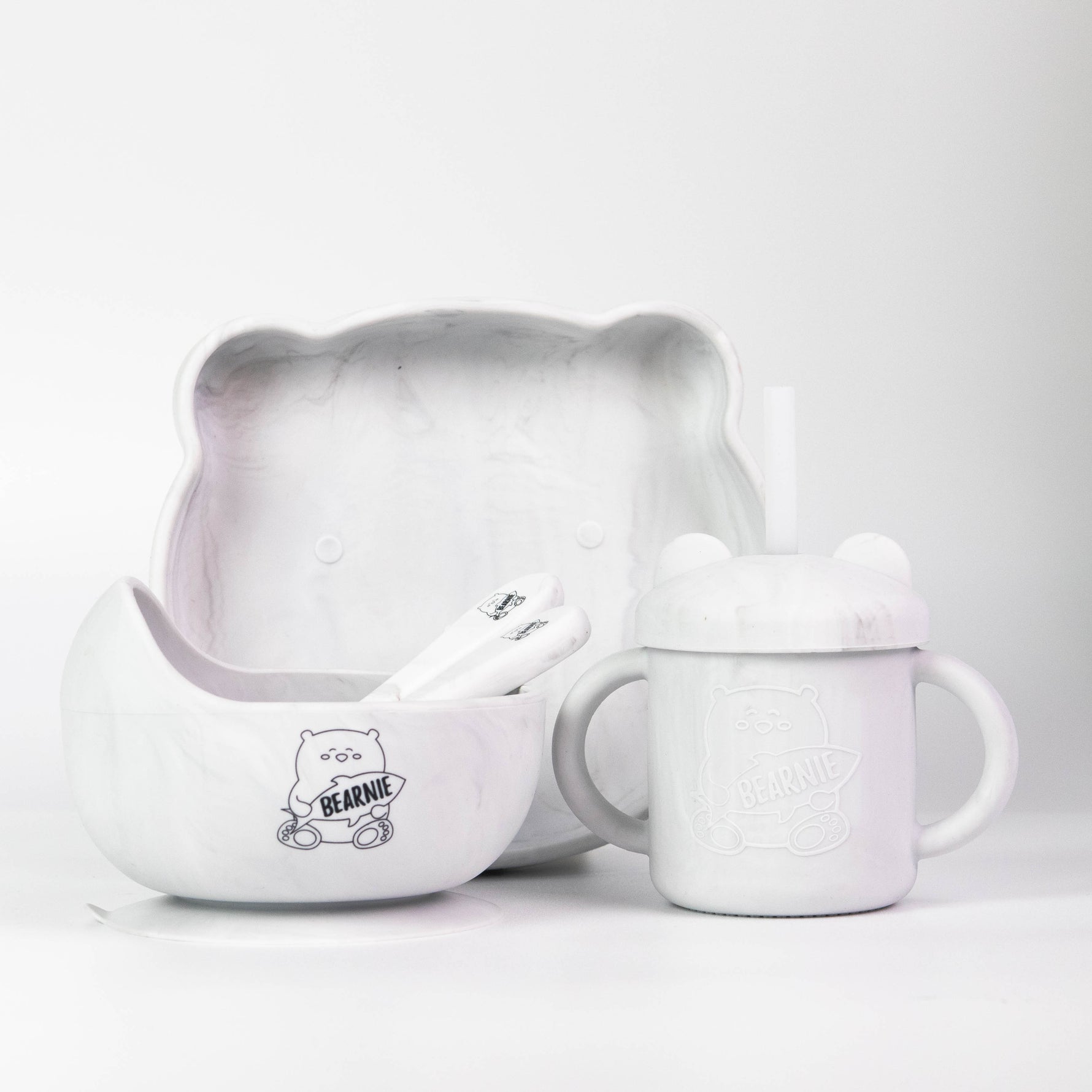 [Bundle of 3] Grow with Bearnie Matching Bowl, Plate & Cup - Little Bearnie 