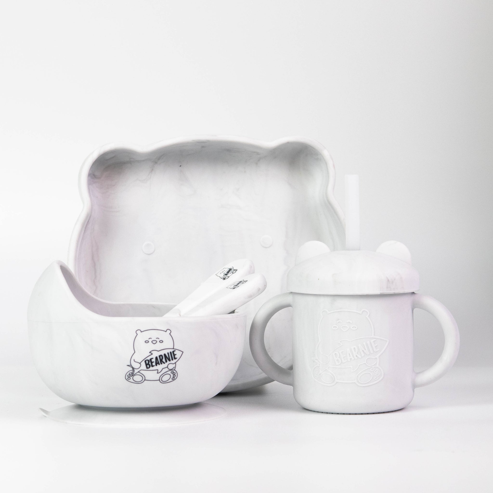 [Bundle of 3] Grow with Bearnie Matching Bowl, Plate & Cup - Little Bearnie 