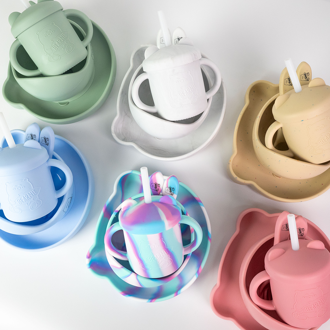 [Bundle of 3] Grow with Bearnie Matching Bowl, Plate & Cup - Little Bearnie 