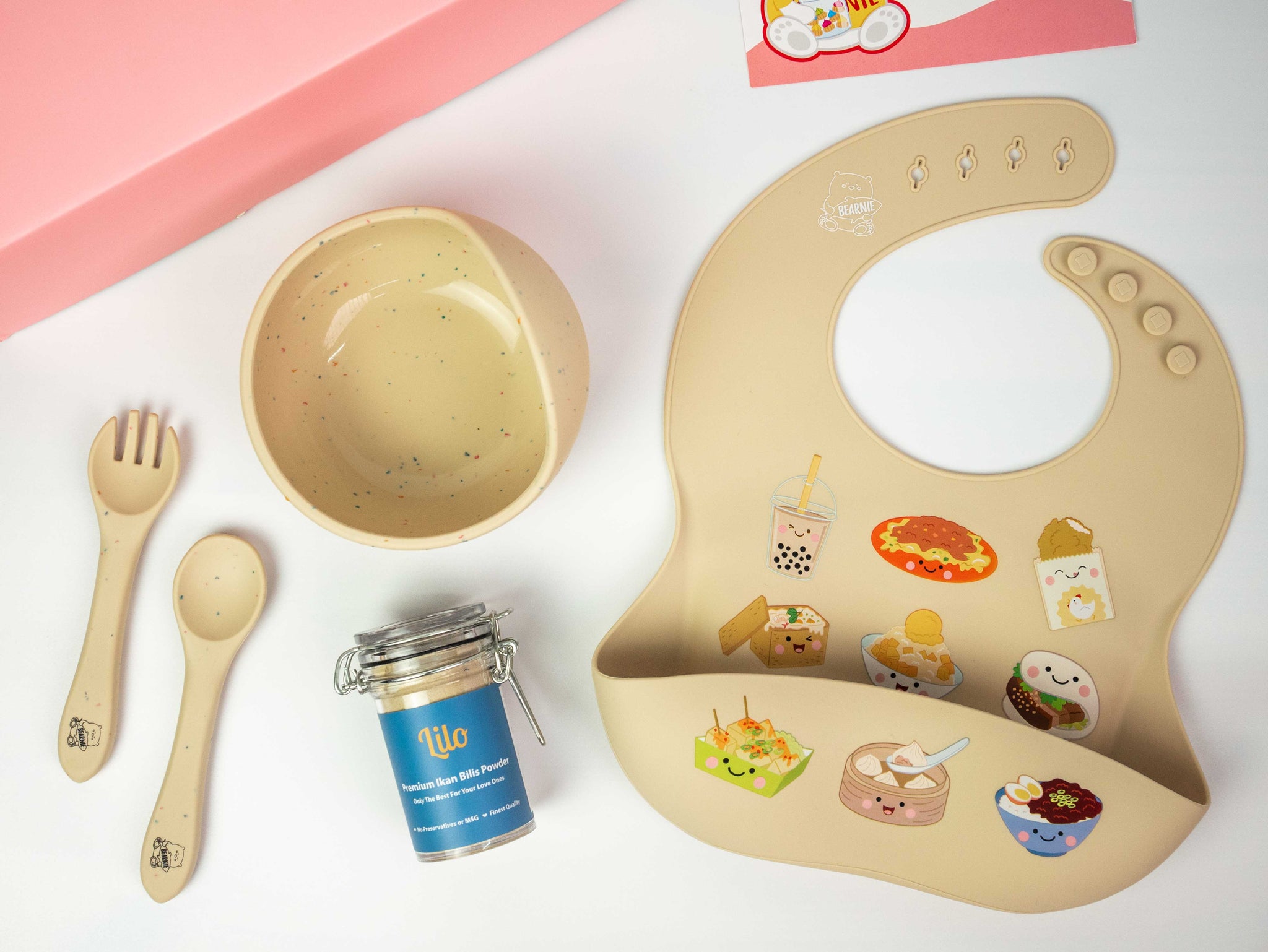 Yummylicious Baby Weaning Gift Set (Lilo Ikan Bilis Powder) - Little Bearnie 