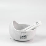 Grow with Bearnie Highback Silicone Bowl & Utensils Feeding Set - Little Bearnie 