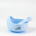 Grow with Bearnie Highback Silicone Bowl & Utensils Feeding Set - Little Bearnie 