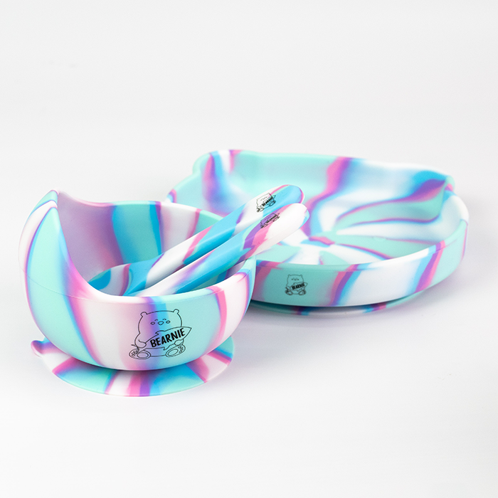[Bundle] Grow with Bearnie Matching Bowl & Plate - Little Bearnie 