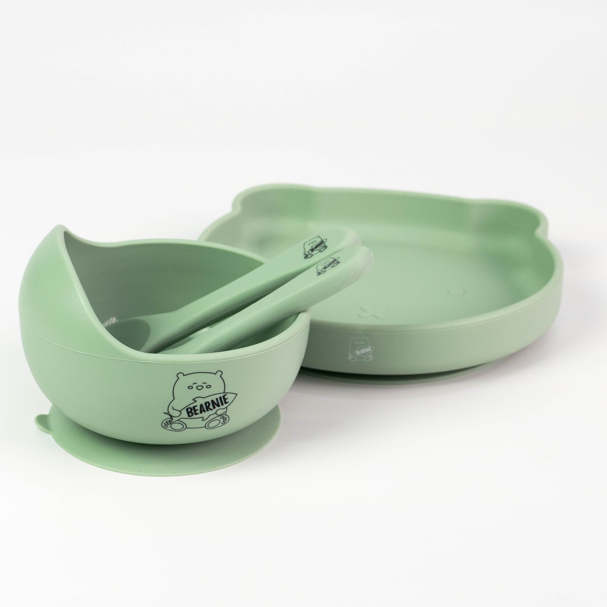 [Bundle] Grow with Bearnie Matching Bowl & Plate - Little Bearnie 