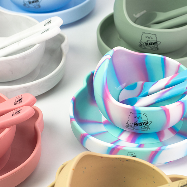 [Bundle] Grow with Bearnie Matching Bowl & Plate - Little Bearnie 