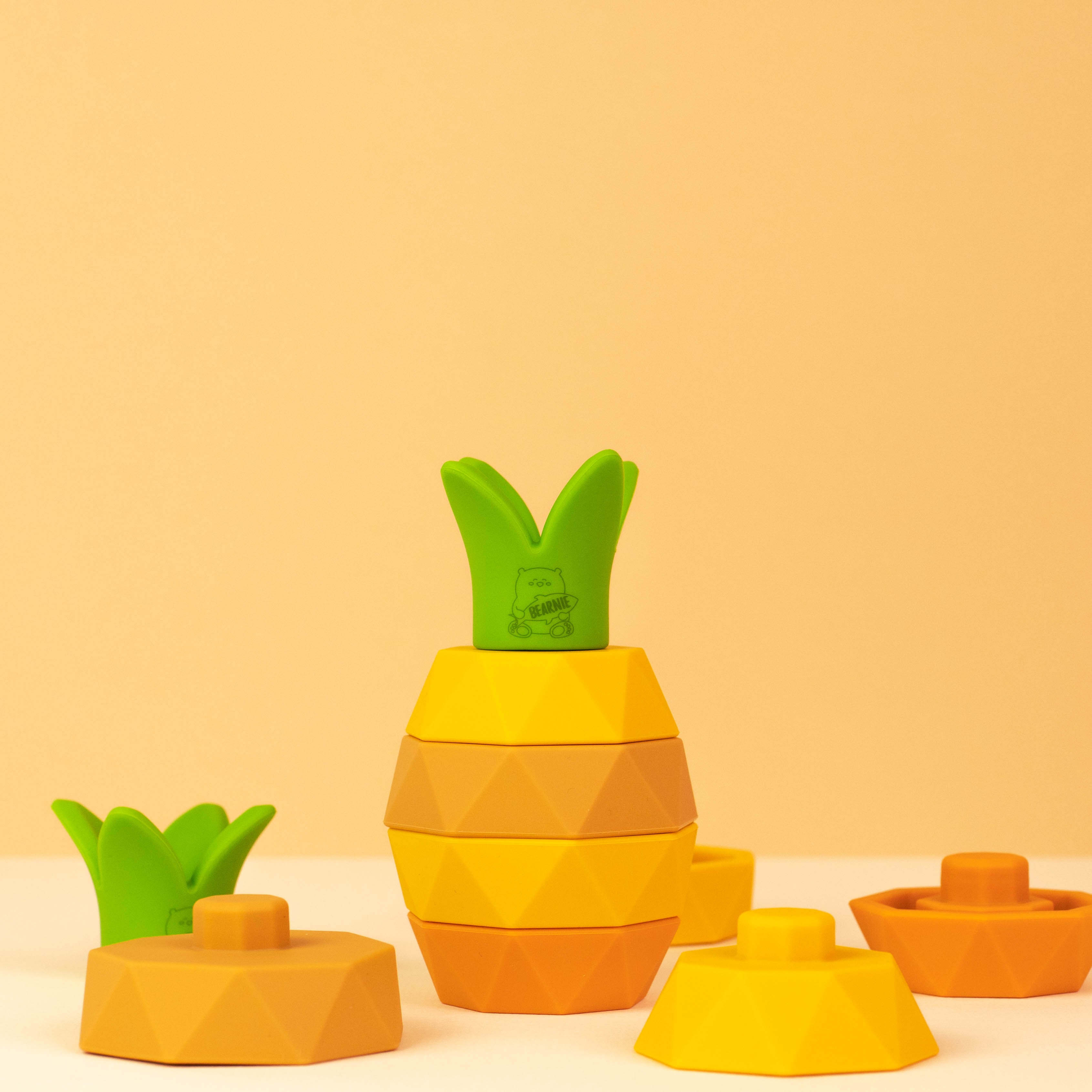 Silicone Stacking Toy - Huat Huat Pineapple - Little Bearnie 
