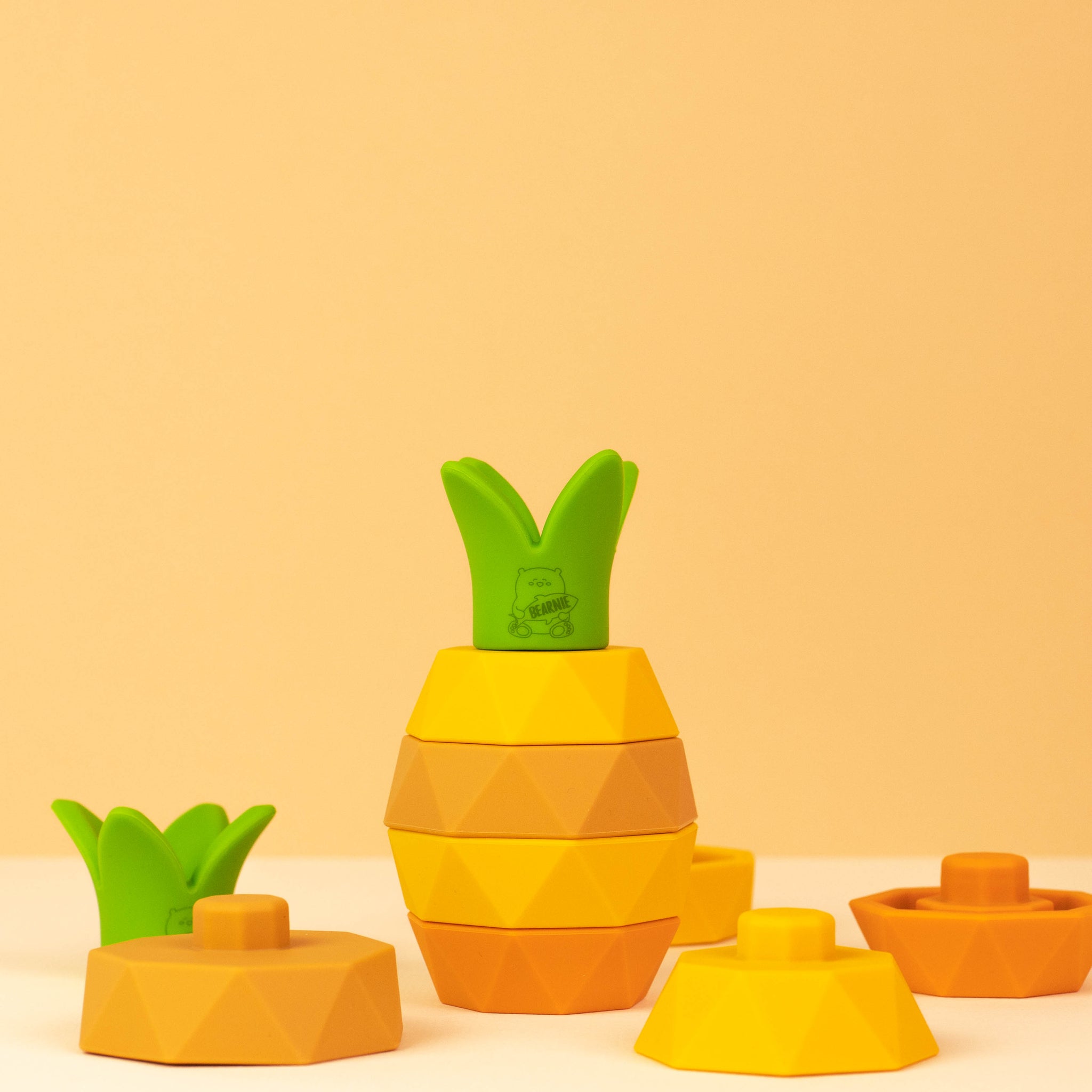 Silicone Stacking Toy - Huat Huat Pineapple - Little Bearnie 