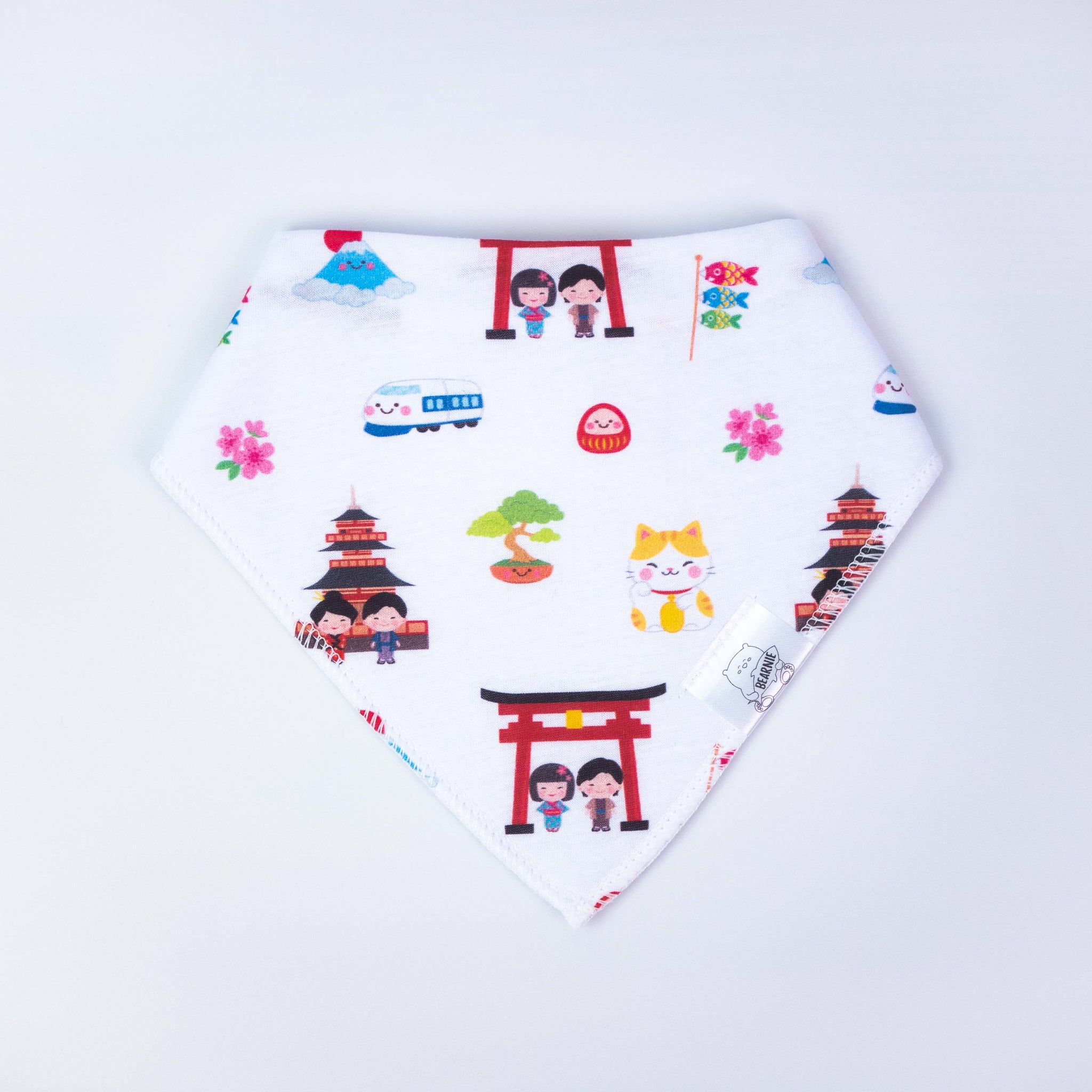 [SALE] Bandana Drool Bib - All About Japan - Little Bearnie 