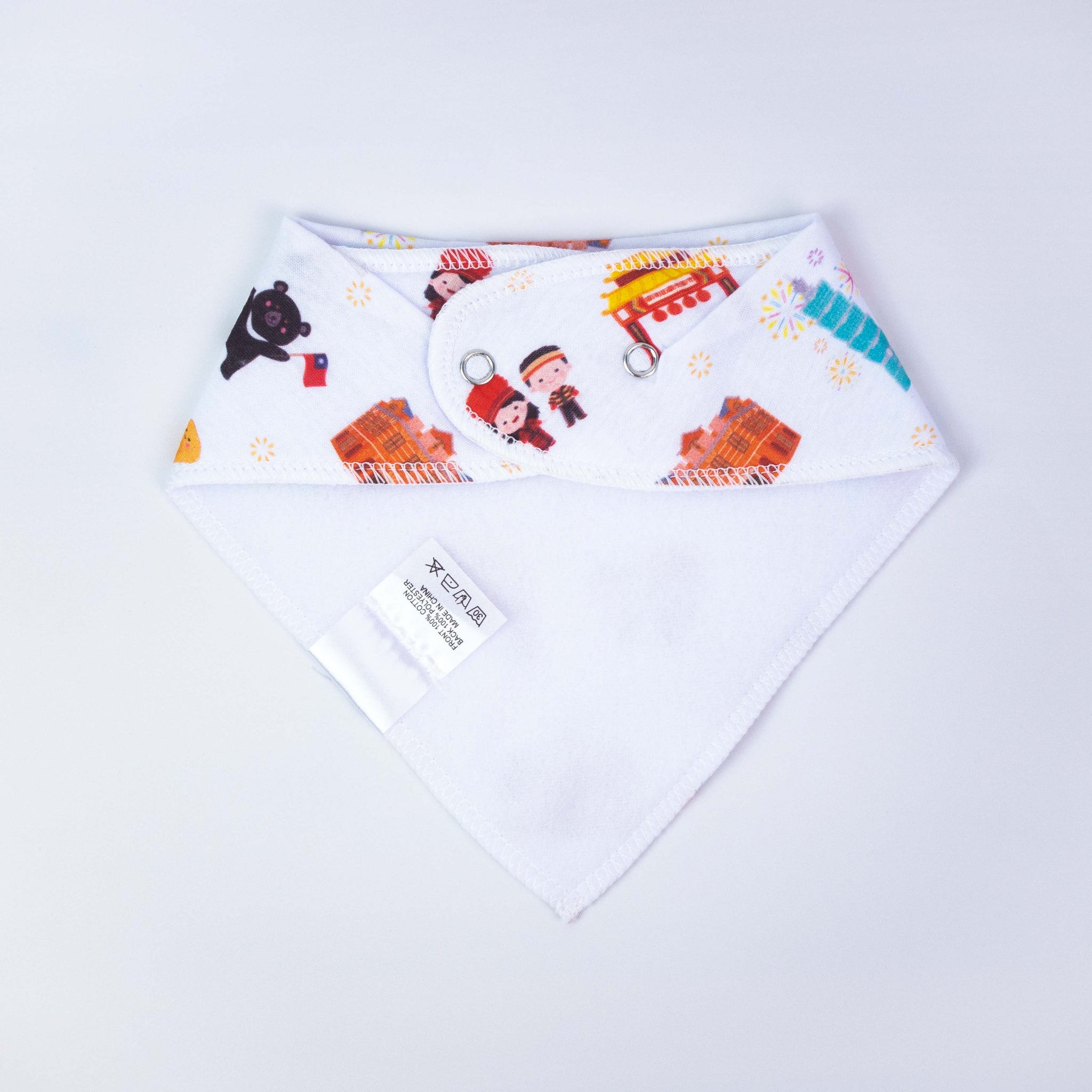 [SALE] Bandana Drool Bib - All About Taiwan - Little Bearnie 