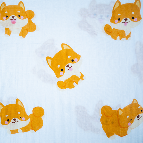 Swaddle / Baby Blanket - Shiba - Little Bearnie 