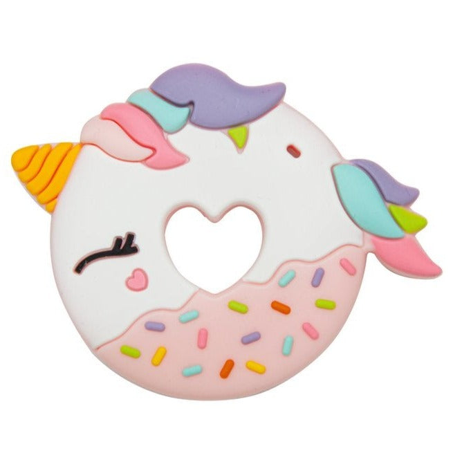 Modern Baby Teether - Unicorn Donut - Little Bearnie 