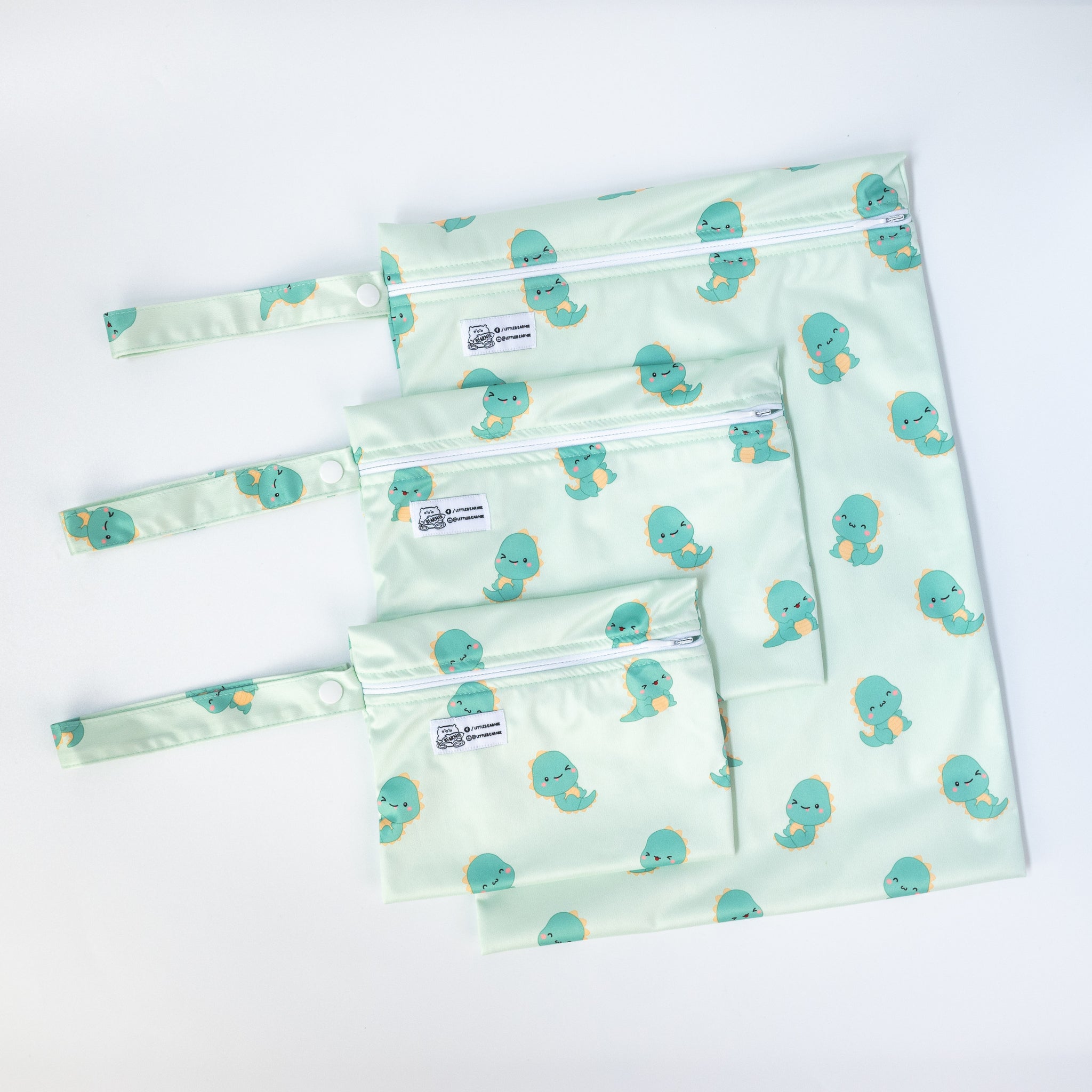 [Bundle of 3]Multipurpose Wet Bags - T-Rex Dino - Little Bearnie 